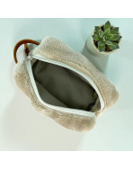 Trousse nomade XS, "Bubble" sable
