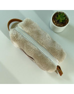 Trousse nomade XS, "Bubble" sable