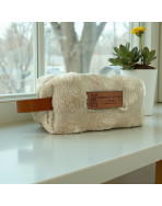 Trousse nomade XS, "Bubble" sable