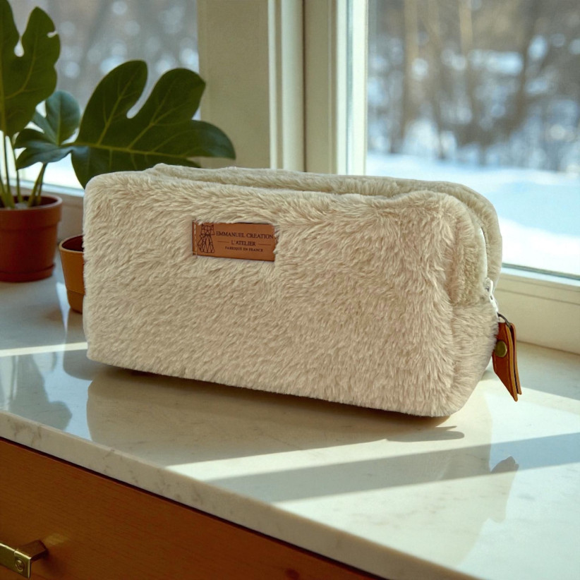 Trousse nomade S, "Fourrure" sable