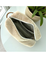 Trousse nomade M, "Fourrure" sable