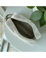 Trousse nomade S, "Bubble" taupe