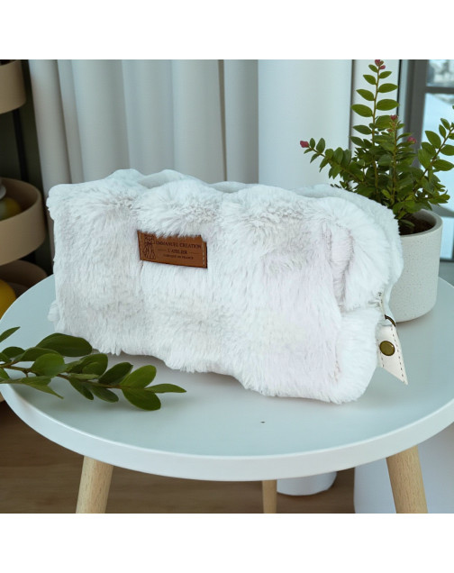 Trousse nomade S, "Bubble" blanc