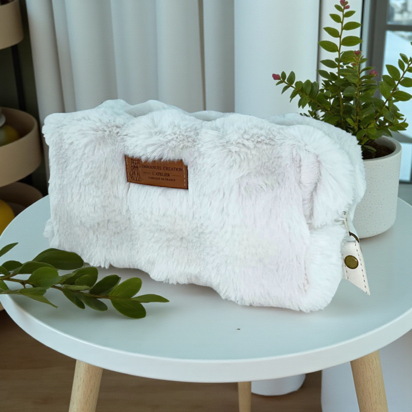 Trousse nomade S, "Bubble" blanc