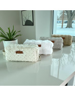 Trousse nomade S, "Bubble" blanc