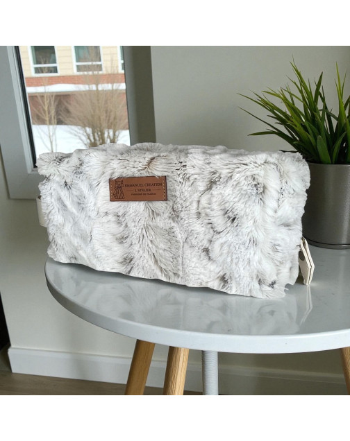 Trousse nomade S, "Lapinou" taupe