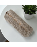 Trousse nomade S, "Courchevel" taupe