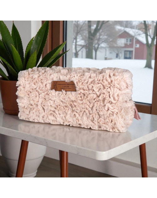 Trousse nomade S, "Courchevel" rose