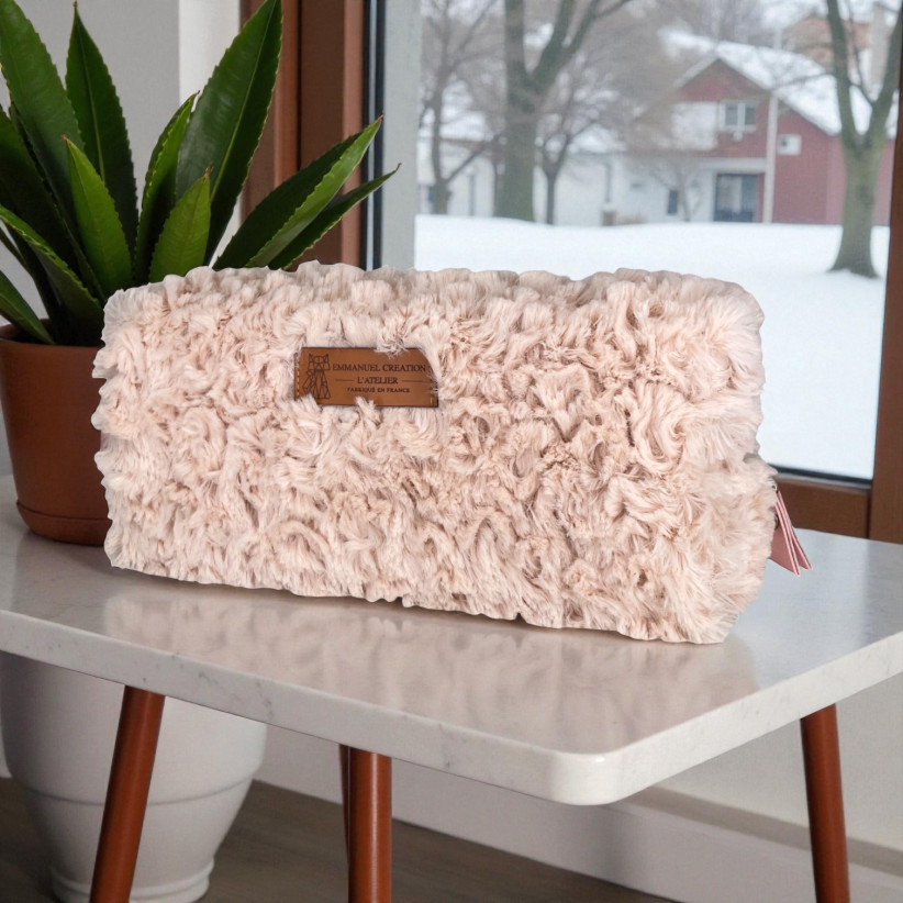 Trousse nomade S, "Courchevel" rose