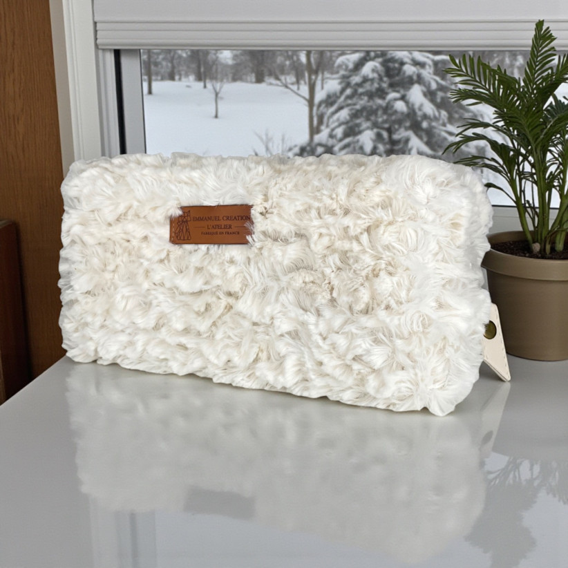 Trousse nomade S, "Courchevel" écru