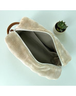 Trousse nomade M, "Bubble" sable