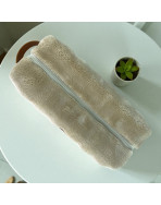 Trousse nomade M, "Bubble" sable