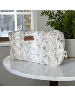 Trousse nomade M, "Lapinou" taupe