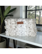 Trousse nomade M, "Lapinou" taupe