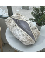 Trousse nomade M, "Lapinou" taupe