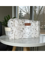 Trousse nomade M, "Lapinou" taupe