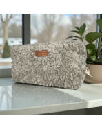 Trousse nomade M, "Courchevel" taupe