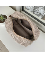 Trousse nomade M, "Courchevel" taupe