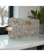 Trousse nomade M, "Courchevel" taupe