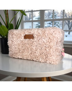 Trousse nomade M, "Courchevel" rose