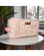 Trousse nomade M, "Courchevel" rose