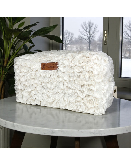 Trousse nomade M, "Courchevel" écru