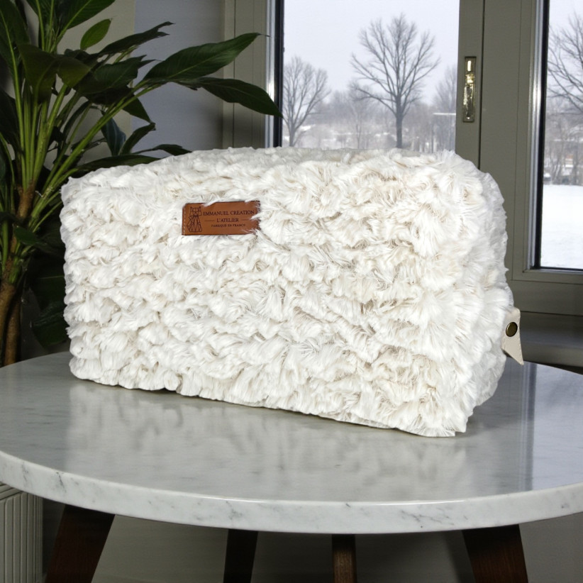 Trousse nomade M, "Courchevel" écru