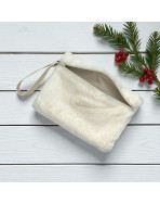 Pochette M, "Fourrure" blanc