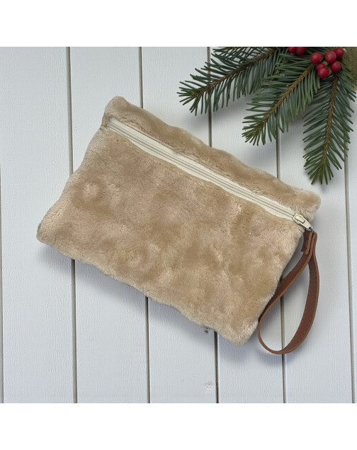 Pochette M, "Bubble" sable