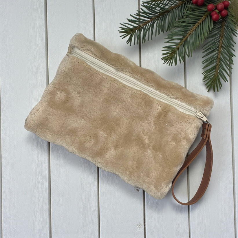 Pochette M, "Bubble" sable