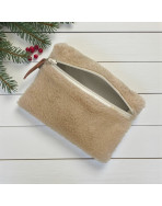 Pochette S, "Fourrure" sable