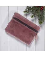 Pochette S, "Fourrure" parme