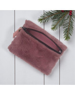 Pochette S, "Fourrure" parme