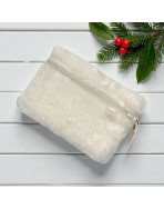 Pochette S, "Fourrure" blanc
