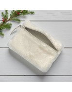 Pochette S, "Fourrure" blanc