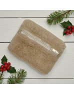 Pochette XS, "Fourrure" sable