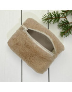 Pochette XS, "Fourrure" sable