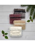 Pochette XS, "Fourrure" sable