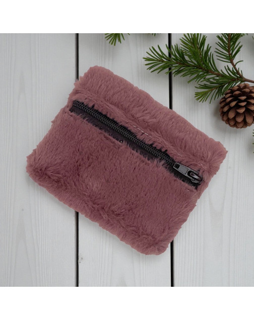 Pochette XS, "Fourrure" parme