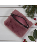 Pochette XS, "Fourrure" parme