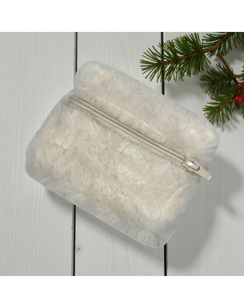 Pochette XS, "Fourrure" blanc
