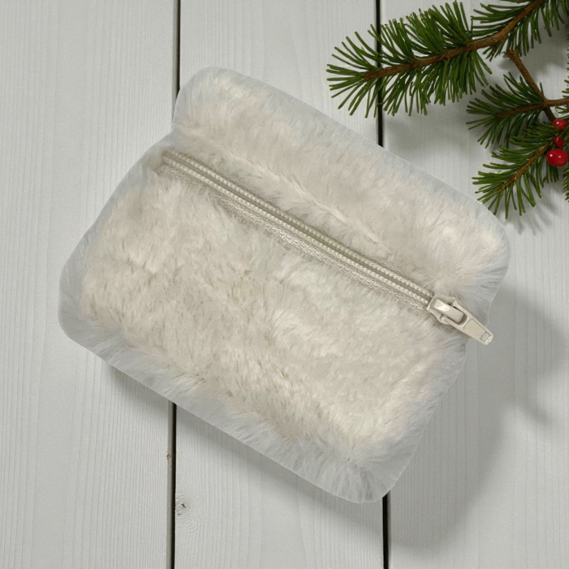 Pochette XS, "Fourrure" blanc