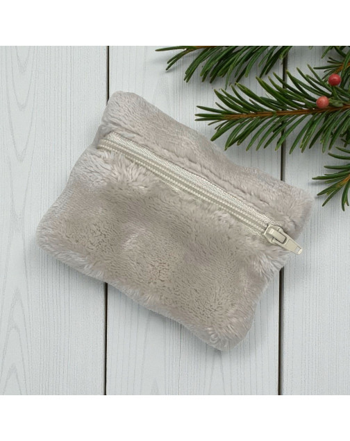 Pochette XS, "Bubble" taupe