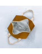 Sac isotherme Ice cube M, "Velours côtelé" camel