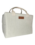 Sac isotherme Ice cube M, "Velours côtelé" écru