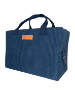 Sac isotherme Ice cube M, "Velours côtelé" marine