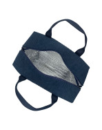Sac isotherme Ice cube M, "Velours côtelé" marine