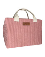 Sac isotherme Ice cube M, "Velours côtelé" rose