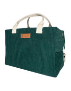 Sac isotherme Ice cube M, "Velours côtelé" sapin