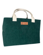 Sac isotherme Ice cube M, "Velours côtelé" sapin